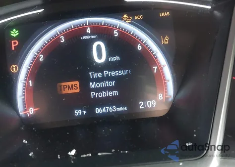 2019 Honda Civic Sport из США, поврежденный, VIN 2HGFC2F89KH605144